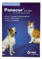 Panacur KH 250mg hond/kat  10 tabl