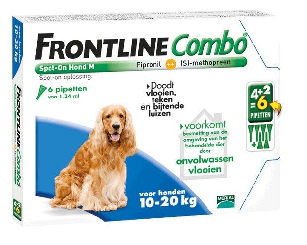 Frontline Combo hond medium 10-20kg  6 pip