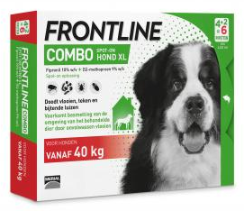 Frontline Combo hond extra large 40kg  6 pip