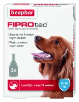 Beaphar Fiprotec hond 10-20kg  3 pip