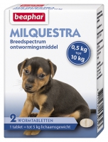 Beaphar Milquestra hond klein/ pup (0,5 tot 10 kg)  2 tabl