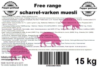 Pepper free range varkens muesli 15 kg
