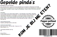 Gepelde pinda (kom je bij me eten) 500 gr